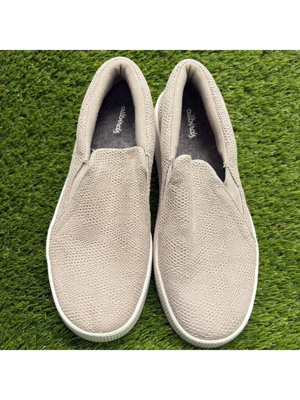 Allbirds Lounger Lift Womens Size 10 Beige Casual Knit Slip On Shoes Sneakers